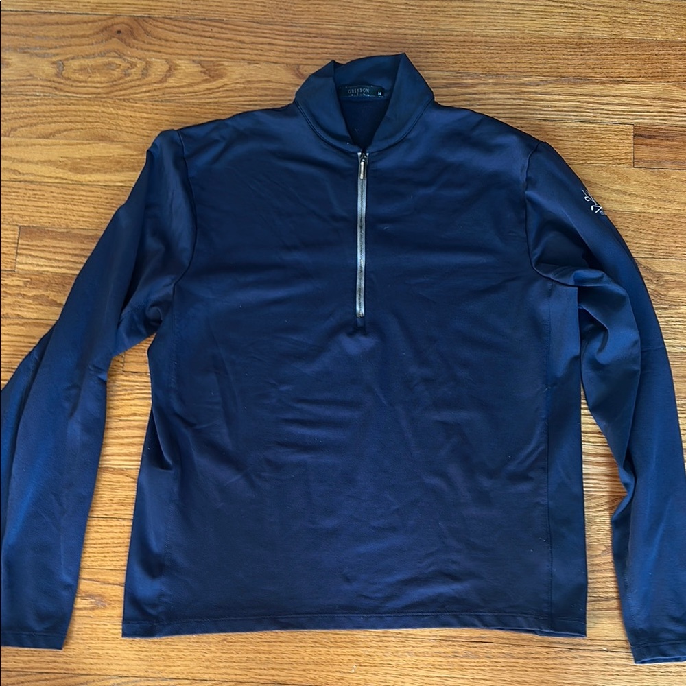 Navy Greyson Quarter Zip - Men's medium